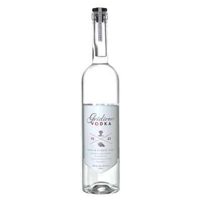 Gridiron vodka bottle